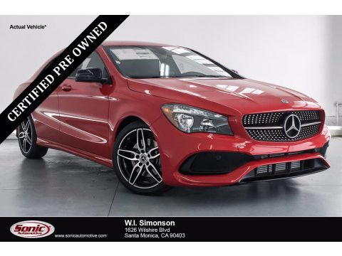 Jupiter Red Mercedes-Benz CLA 250 Coupe.  Click to enlarge.