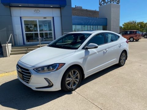 Quartz White Pearl Hyundai Elantra Value Edition.  Click to enlarge.