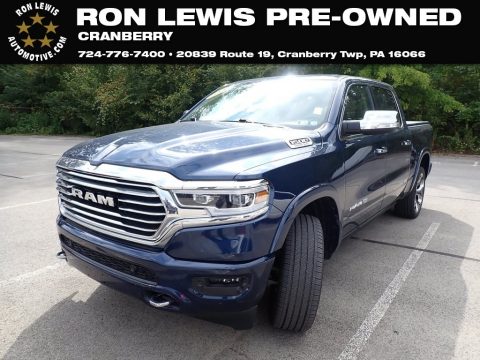 Patriot Blue Pearl Ram 1500 Longhorn Crew Cab 4x4.  Click to enlarge.