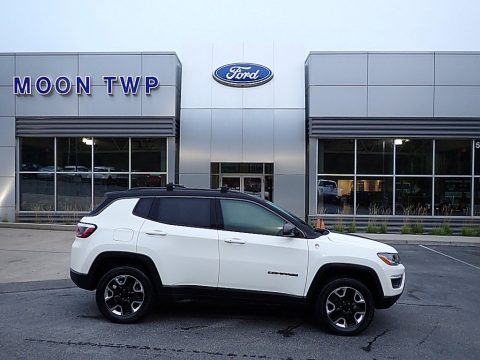 White Jeep Compass Trailhawk 4x4.  Click to enlarge.