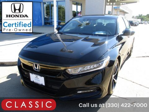Crystal Black Pearl Honda Accord Sport Sedan.  Click to enlarge.