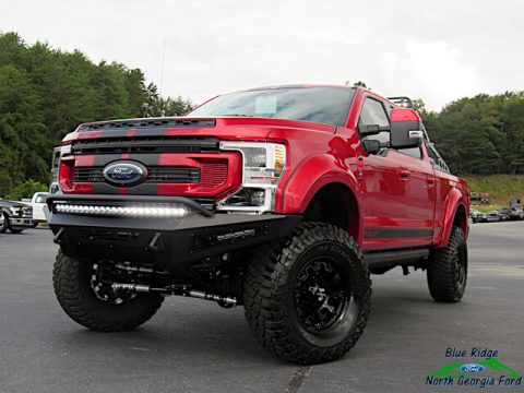 Rapid Red Metallic Ford F250 Super Duty Shelby Super Baja Crew Cab 4x4.  Click to enlarge.