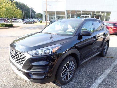 Black Noir Pearl Hyundai Tucson SEL AWD.  Click to enlarge.