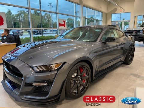 Carbonized Gray Metallic Ford Mustang Shelby GT500.  Click to enlarge.