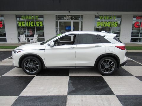 Lunar White Infiniti QX50 Essential AWD. Click to enlarge. Lunar White Infiniti QX50 Essential AWD. Click to enlarge.