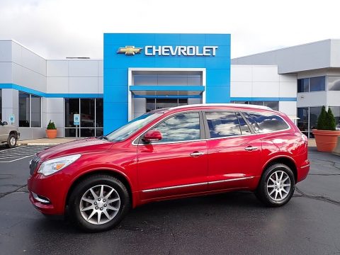 Crystal Red Tintcoat Buick Enclave Leather.  Click to enlarge.