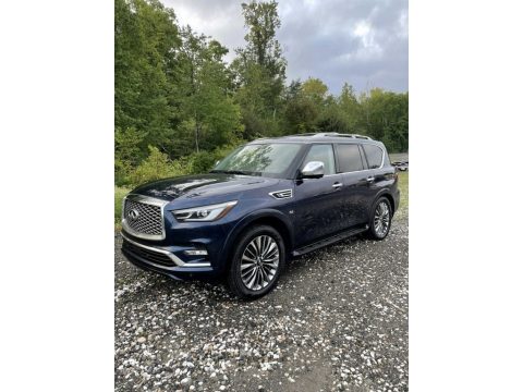Hermosa Blue Infiniti QX80 Luxe.  Click to enlarge.