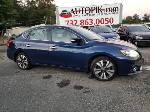 Deep Blue Pearl Nissan Sentra SL.  Click to enlarge.