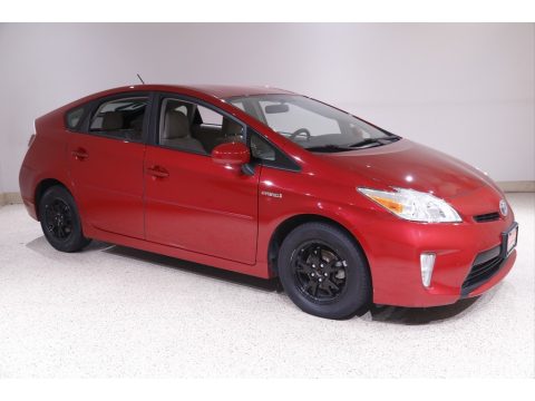 Barcelona Red Metallic Toyota Prius Two Hybrid.  Click to enlarge.