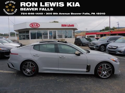 Ceramic Silver Kia Stinger GT2.  Click to enlarge.