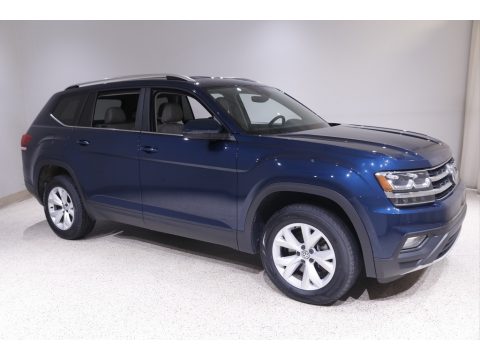 Tourmaline Blue Metallic Volkswagen Atlas SE 4Motion.  Click to enlarge.
