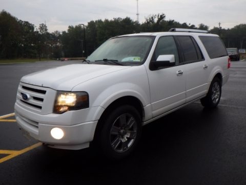 White Platinum Tri-Coat Metallic Ford Expedition EL Limited 4x4.  Click to enlarge.