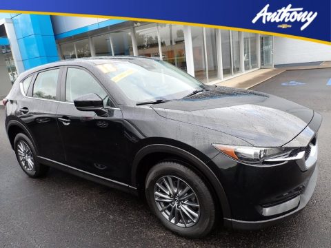 Jet Black Mica Mazda CX-5 Sport AWD.  Click to enlarge.