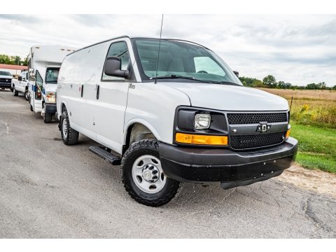 Summit White Chevrolet Express 3500 Cargo Van.  Click to enlarge.