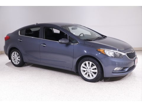 Steel Blue Kia Forte EX.  Click to enlarge.