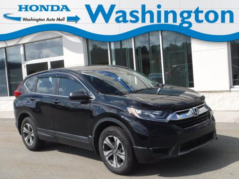 Crystal Black Pearl Honda CR-V LX AWD.  Click to enlarge.