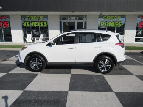Super White Toyota RAV4 XLE.  Click to enlarge.