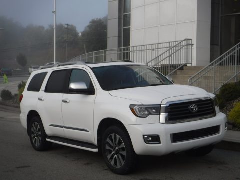 Super White Toyota Sequoia Limited 4x4.  Click to enlarge.
