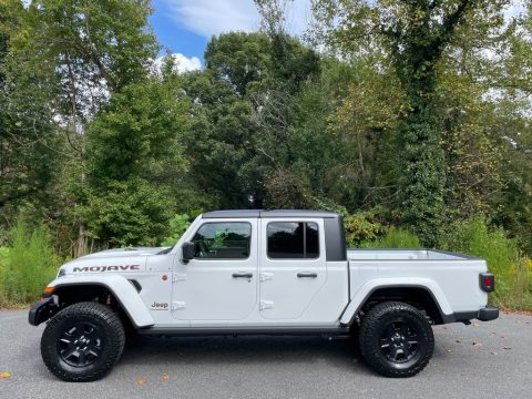 Bright White Jeep Gladiator Mojave 4x4.  Click to enlarge.
