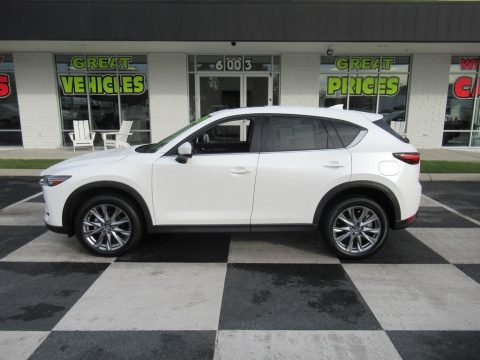 Snowflake White Pearl Mica Mazda CX-5 Grand Touring.  Click to enlarge.