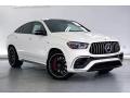 Front 3/4 View of 2021 Mercedes-Benz GLE 63 S AMG 4Matic Coupe #12