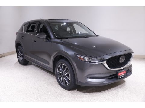Machine Gray Metallic Mazda CX-5 Grand Touring AWD.  Click to enlarge.