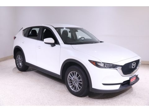 Snowflake White Pearl Mica Mazda CX-5 Sport AWD.  Click to enlarge.