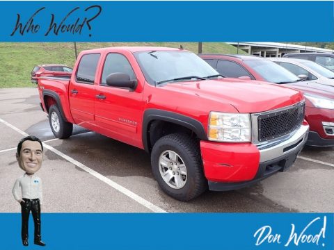 Victory Red Chevrolet Silverado 1500 LS Crew Cab 4x4.  Click to enlarge.