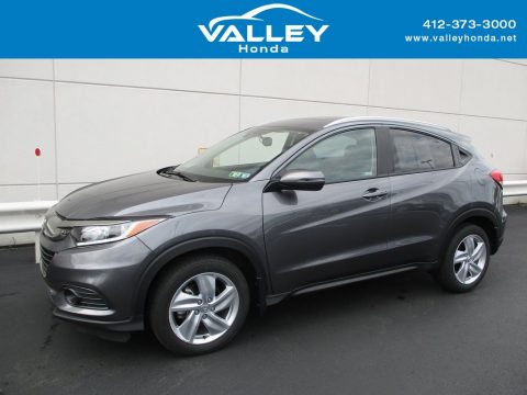 Modern Steel Metallic Honda HR-V EX-L AWD.  Click to enlarge.