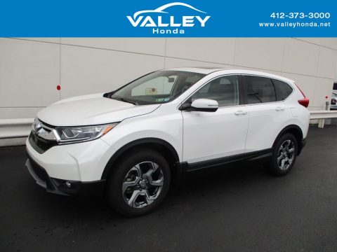 Platinum White Pearl Honda CR-V EX AWD.  Click to enlarge. Platinum White Pearl Honda CR-V EX AWD.  Click to enlarge.