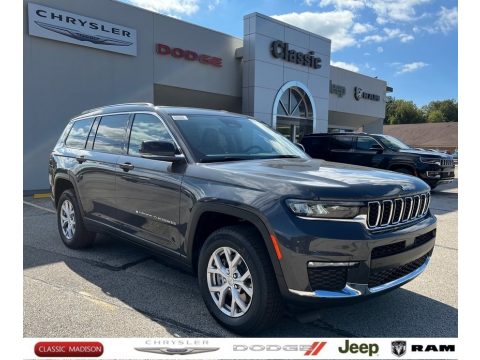 Baltic Gray Metallic Jeep Grand Cherokee L Limited 4x4.  Click to enlarge.