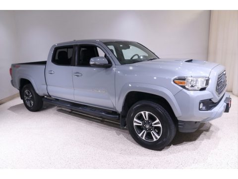 Cement Gray Toyota Tacoma TRD Sport Double Cab 4x4.  Click to enlarge.