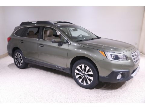 Wilderness Green Metallic Subaru Outback 2.5i Limited.  Click to enlarge.