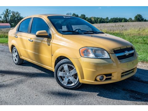 Summer Yellow Chevrolet Aveo LT Sedan.  Click to enlarge.