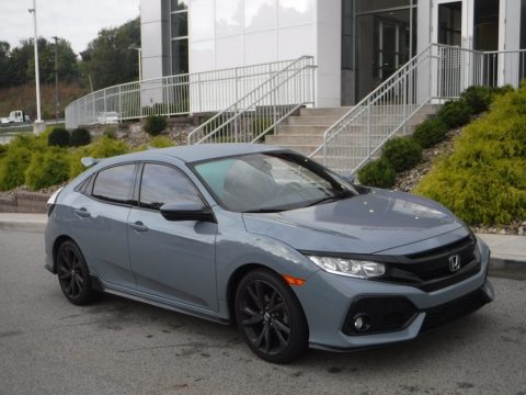 Sonic Gray Pearl Honda Civic Sport Hatchback.  Click to enlarge.