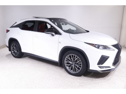 Ultra White Lexus RX 350 F Sport AWD.  Click to enlarge.