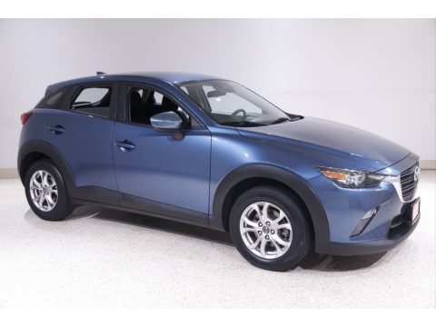 Eternal Blue Mica Mazda CX-3 Sport AWD.  Click to enlarge.