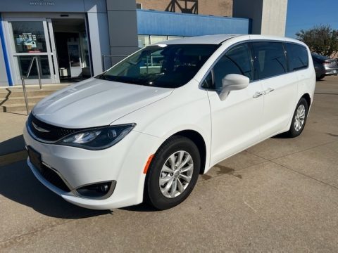 Bright White Chrysler Pacifica Touring Plus.  Click to enlarge.