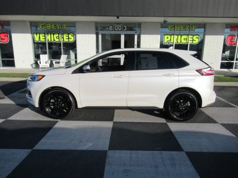White Platinum Ford Edge ST AWD.  Click to enlarge.