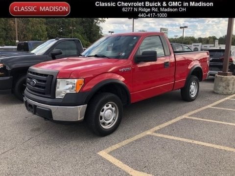 Vermillion Red Ford F150 XL Regular Cab 4x4.  Click to enlarge.