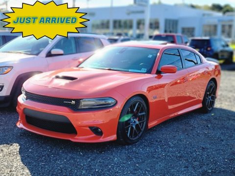 Go Mango Dodge Charger R/T Scat Pack.  Click to enlarge.