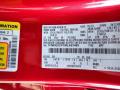 Ford Color Code D4 Rapid Red Metallic #15