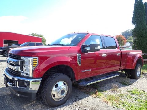 Ruby Red Ford F350 Super Duty XLT Crew Cab 4x4.  Click to enlarge.