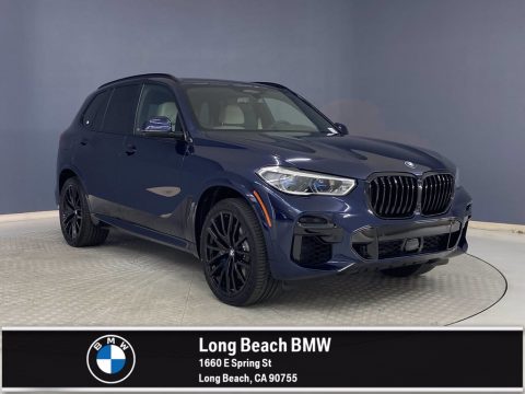 Tanzanite Blue II Metallic BMW X5 M50i.  Click to enlarge.