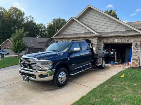 Patriot Blue Pearl Ram 3500 Laramie Crew Cab 4x4 Chassis.  Click to enlarge.