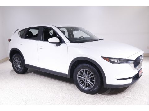 Snowflake White Pearl Mica Mazda CX-5 Sport AWD.  Click to enlarge.