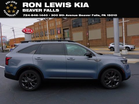 Everlasting Silver Kia Sorento X-Line EX AWD.  Click to enlarge.