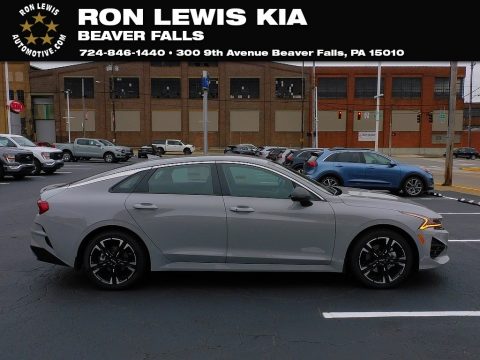 Wolf Gray Kia K5 GT-Line.  Click to enlarge.