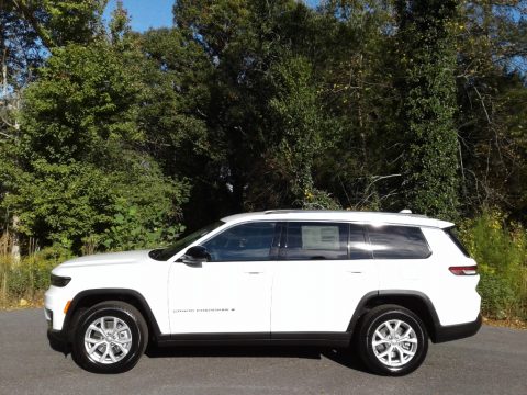 Bright White Jeep Grand Cherokee L Limited 4x4.  Click to enlarge.