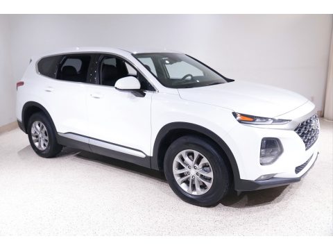 Quartz White Hyundai Santa Fe SEL AWD.  Click to enlarge.